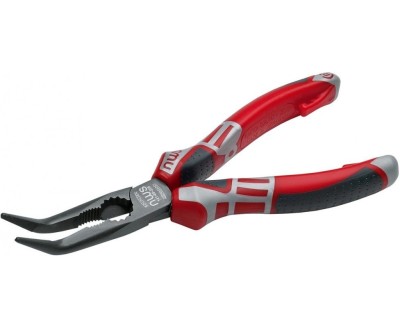 Длинногубцы загнутые 45°, 170 мм, покрытие TitanFinish, рукоятки SoftGripp 3K, NWS, ( 141-69-170 )