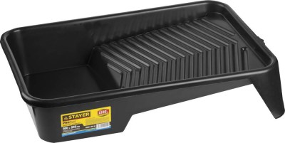 Ванночка STAYER "PROFESSIONAL" малярная пластмассовая, для валиков до 270мм, 50х34см, 2,1л,  ( 06051-50-34 )