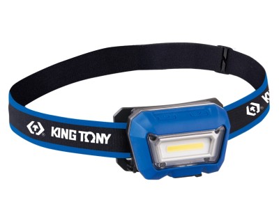 KING TONY Фонарь светодиодный, налобный, 1 Led COB, 3,7 В ( 9TA52A )