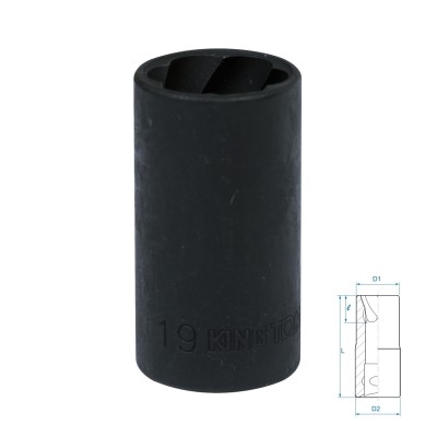 KING TONY Головка для поврежденного крепежа 1/2", 19 мм ( 9TD403-19M )