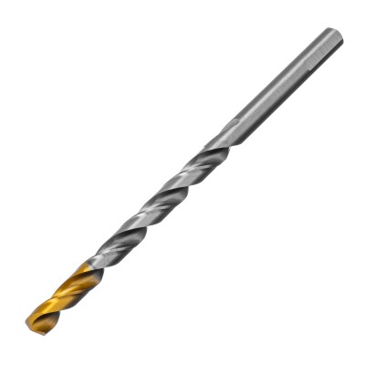 Сверло спиральное по металлу 8,5 х 165 мм, Р6М5, Golden Tip, удлиненное Denzel ( 718261 )