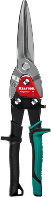 KRAFTOOL Ножницы по металлу Alligator, прямые удлинённые, Cr-Mo, 290 мм,  ( 2328-SL )