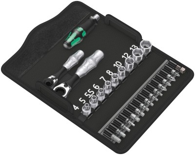 Набор бит и торцевых головок Kraftform Kompakt Zyklop Mini 2, 27 предм.,  WERA,  ( WE-135918 )