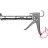 Пистолет для герметика ЗУБР "ПРОФЕССИОНАЛ" 06625, полукорпусной, хромированный, зубчатый шток, 310мл,  ( 06625 )