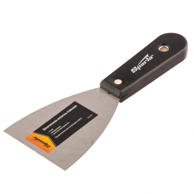 Шпательная лопатка стальная, 75 мм, полированная, пластмассовая ручка Sparta, ( 852395 )