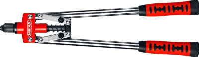 Заклепочник двуручный, MIRAX 31034, для заклёпок d=3,2 / 4,0 / 4,8 мм из алюминия и стали, литой корпус,  ( 31034_z01 )