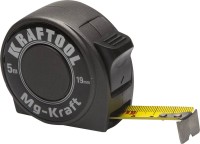 KRAFTOOL MG-Kraft  5м / 19мм  ударопрочная профессиональная рулетка в металлическом корпусе,  ( 34129-05-19 )