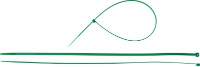Кабельные стяжки зеленые КС-З1, 4.8 x 400 мм, 100 шт, нейлоновые, ЗУБР Профессионал,  ( 309060-48-400 )