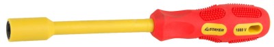 Отвертка STAYER "INSULATED" MAX-GRIP диэлектрич, Cr-V, HEX 11x125мм ,  ( 25829-11-125 G )