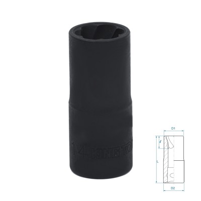 KING TONY Головка для поврежденного крепежа 1/2", 14 мм ( 9TD403-14M )