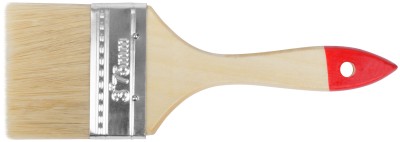 Кисть флейцевая "Стандарт", натур.светлая щетина, деревянная ручка  3" (75 мм) ( 01037 )
