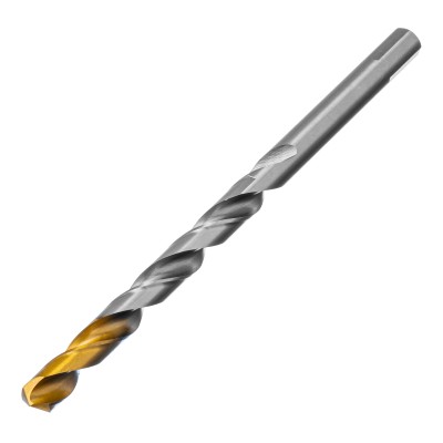 Сверло спиральное по металлу 12 x 205 мм, Р6М5, Golden Tip, удлиненное Denzel ( 718265 )