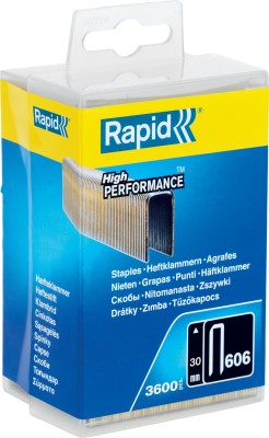 RAPID 30 мм скобы узкие, супертвердые, закаленные тип 55 (C / 14 / 606), 3600 шт ( 40303096 )