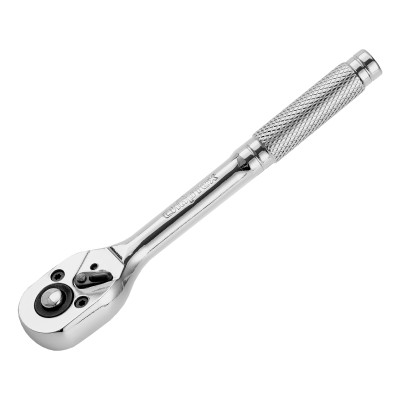Ключ-трещотка 1/4", 45 зубьев, цельнометаллический, с быстрым сбросом, CrV, хром Сибртех ( 14014 )