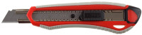 Нож ЗУБР "МАСТЕР" с сегментированным лезвием, двухкомпонентный корпус, автофиксатор, сталь У8А, 18мм,  ( 09157 )