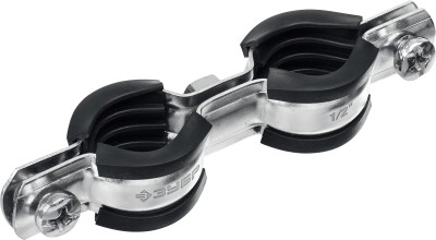 ЗУБР 1/2" двойной трубный хомут, цинк, 8 шт (37890-20-24)