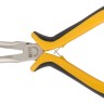 Тонконосы &quot;мини&quot; удлиненные Профи, никелированное покрытие, черно-желтые мягкие ручки 150 мм ( 51636 )