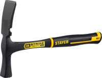 Молоток-кирочка КАМЕНЩИКА STRIKE 600г цельнометаллический, STAYER Professional 20165,  ( 20165 )