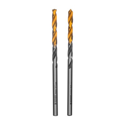 Сверло спиральное по металлу 3,5 x 70мм, Р6М5, Golden Tip, многогранная заточка, 2шт. Denzel ( 718270 )