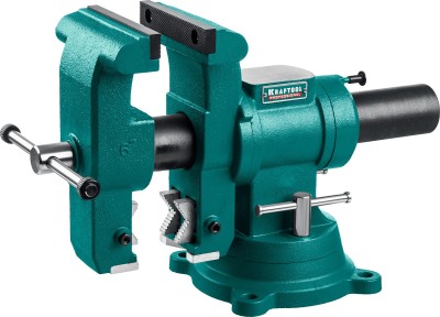 KRAFTOOL 3D-STEEL 150 мм, Слесарные тиски (32704-150)