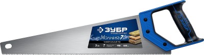 Ножовка универсальная (пила) "МОЛНИЯ-7" 450 мм, 7 TPI, закалка, рез вдоль и поперек волокон, для средних заготовок, фанеры, ДСП, МДФ, ЗУБР ( 1537-45_z02 )