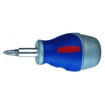 Отвертка укороченная с 6 вставками (Pz1, Pz2, Ph1, Ph2, Шлиц 5, 6 мм), RUBBERMAID, ( 10504609 )