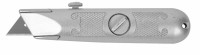 Нож ЗУБР "МАСТЕР" с трапециевидным лезвием тип А24, метал. корпус, выдвижное лезвие с автоматической фиксацией,  ( 09220_z01 )