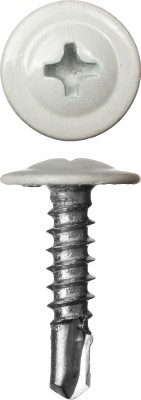 Саморезы ПШМ-С со сверлом для листового металла, 25 х 4.2 мм, 400 шт, RAL-9003 белый, ЗУБР,  ( 300211-42-025-9003 )