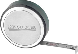 Рулетка KRAFTOOL, SuperKompakt, корпус из нержавеющей стали, 2мх8мм, ( 34147-02 )