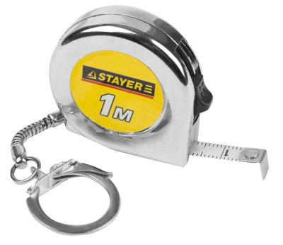 STAYER MINI 1м /  6мм рулетка-брелок,  ( 34140-1_z01 )