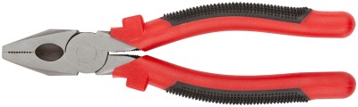 Плоскогубцы комбинированные "Стандарт" красно-черные пластиковые ручки, полированная сталь 200 мм ( 48200 )