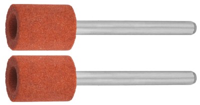 Цилиндр ЗУБР абразивный шлифовальный на шпильке, P 120, d 9,5x12,7х3,2 мм, L 45мм, 2шт,  ( 35911 )