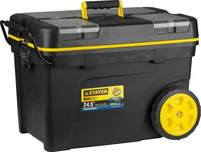 Ящик-тележка для инструмента "BIGPRO" пластиковая, STAYER Professional,  ( 38107-24 )