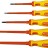 Набор отверток Х-Drive ELECTRO, Cr-Mo-V сталь, SL: 2.5, 4, 5.5, 6.5, PH: № 1, № 2, 6 предм, KRAFTOOL,  ( 250088-H6 )