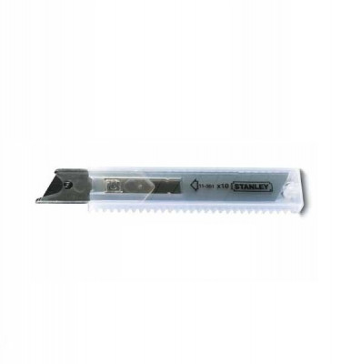 Лезвие для ножа 18mm 100 шт в упак.10х10 шт., STANLEY, ( 1-11-301 )