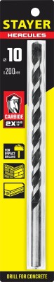 STAYER HERCULES 10 x 200  мм сверло по бетону PROFESSIONAL ( 2915-200-10_z01 )