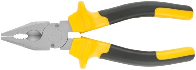 Плоскогубцы комбинированные "Старт" черно-желтые прорезиненные ручки, хром-никелевое покрытие 180 мм ( 49955 )