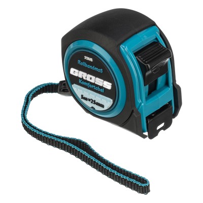 Рулетка Komfortabel 5 м х 25 мм, обрезиненный корпус Gross, ( 32562 )