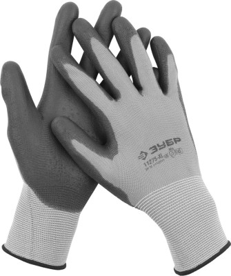Перчатки ЗУБР "МАСТЕР" для точных работ с полиуретановым покрытием, размер L (9),  ( 11275-L )