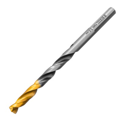 Сверло спиральное по металлу 5,5 x 93мм, Р6М5, Golden Tip, многогранная заточка Denzel ( 718277 )