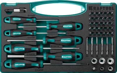KRAFTOOL X-Drive-50 50 предм., Набор отверток и насадок (25815)