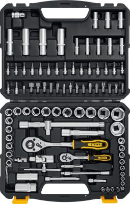 STAYER AUTO 94, 94 предм., (1/2"+1/4"), Универсальный набор инструмента (27760-H94)