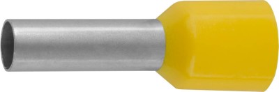 Наконечник СВЕТОЗАР штыревой, изолированный, для многожильного кабеля, желтый, 6,0 мм2, 10шт ,  ( 49400-60 )