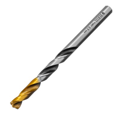 Сверло спиральное по металлу 6,5 x 93мм, Р6М5, Golden Tip, многогранная заточка Denzel ( 718279 )
