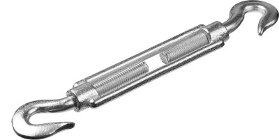 Талреп DIN 1480, крюк-крюк, М16, 2 шт, оцинкованный, STAYER,  ( 30525-16 )