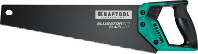 Ножовка для точного реза "Alligator BLACK", 400 мм, 11 TPI 3D зуб, KRAFTOOL ( 15205-40 )