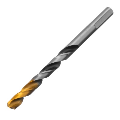 Сверло спиральное по металлу 7,0 x 109мм, Р6М5, Golden Tip, многогранная заточка Denzel ( 718280 )
