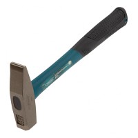 Молоток слесарный, 500 г, квадратный боек, фибергласовая обрезиненная рукоятка Gross, ( 10276 )