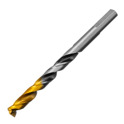 Сверло спиральное по металлу 7,5 x 109мм, Р6М5, Golden Tip, многогранная заточка Denzel ( 718281 )
