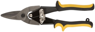Ножницы по металлу "Оптима", усиленные, прорезиненные ручки, прямые 250 мм ( 41456 )